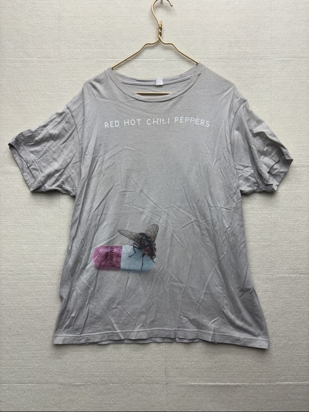 Red Hot Chili Peppers | Gray Graphic Band Tee large I’m with you
